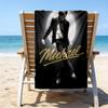 1pc Michael Jackson Beach Towel, Beach and Seaside Swimming Pool Equipment, Fashion Pattern, Rectangular, Travel Essentials