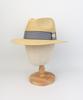 Yunibeosyeolkemiseuteuli Stripe Line Summer Beige Fedora - Big Size Summer Fedora