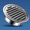 Elegant Round Sturdy Stainless Steel Soffit Ventilation Grille with Builts In Bathroom Home Accessory for Apartments