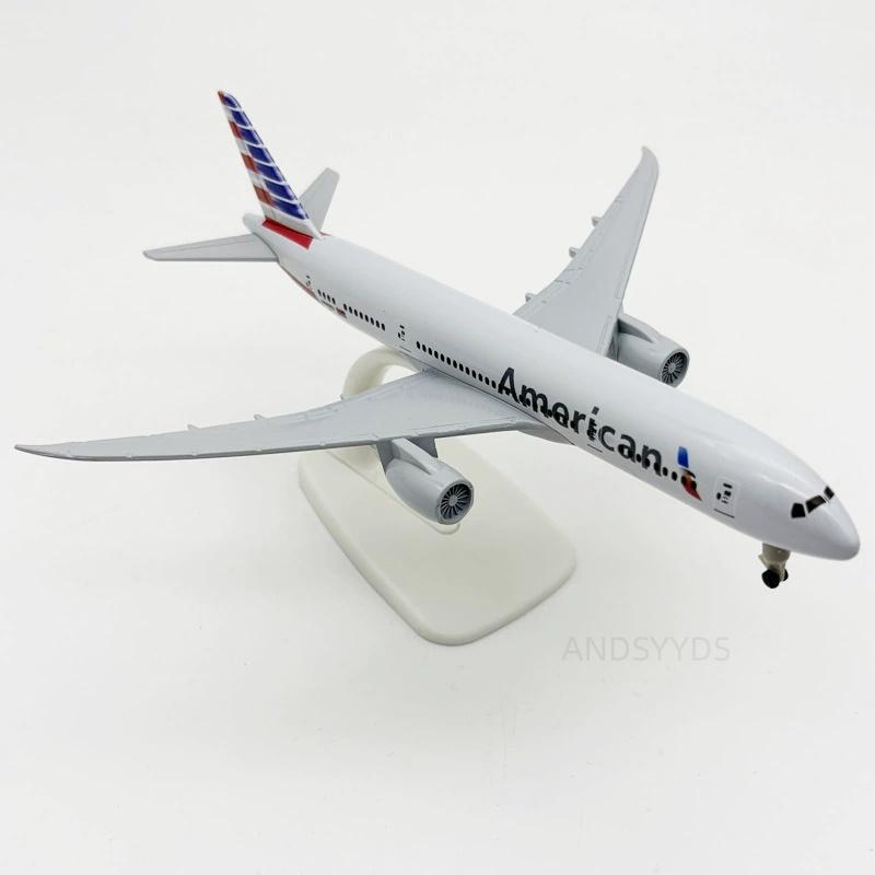 20cm Air American Airways B787 Metal Alloy Airplane 1/400 Scale Aircraft Model With Stand Aviation for Enthusiasts Gift Display