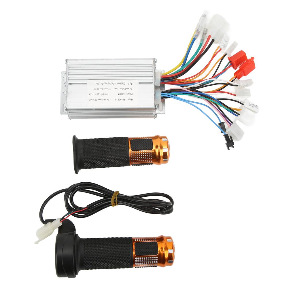 36V 48V 350W Controller with Throttle Grip Brushless Motor Controller for Electric Bike Motorcycle