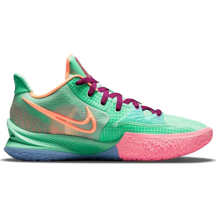 Nike Kyrie Low 4 EP 'Keep Sue Fresh' (Unisex) Scarpe da Basket Verde Luminoso / Prugna Rossa / Oro Metallizzato / Arancio Atomico CZ0105 300