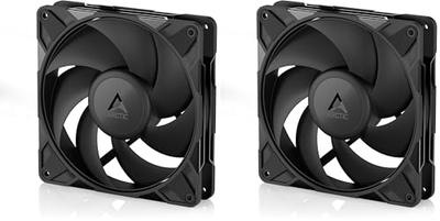 ARCTIC P14 Pro PST - Powerful Premium Fan, 140mm PWM Fan with Y-Cable Splitter, 400-2500 RPM, 0 RPM <5% PWM, Fluid Dynamic Bearing, 4-Pin - Black (x2)