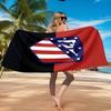 Atletico Football Club Printed Microfiber Beach Towel, Soft And Absorbent, Quick-Dry, Ideal for Summer Travel, Beach Essential, Swimming Pool