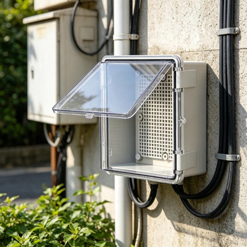 Hinged Plastic Enclosure Waterproof Power Electrical Junction Box Waterproof Outdoor Plastic Box Distribution Box