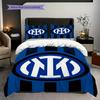 Eredità Inter: Biancheria da letto Blue Passion (1 * copripiumino + 2 * federa, senza nucleo) Regalo di compleanno di Natale morbido e confortevole