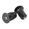 2pcs Handlebar Plug Aluminium Plastic Light Weight Bike Bar End Plug for Mountain Bikes Road Bikes Black