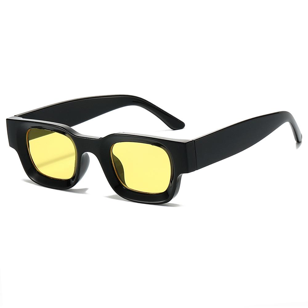 Square Frame Hip Hop Punk Sunglasses - Unisex European & American Style