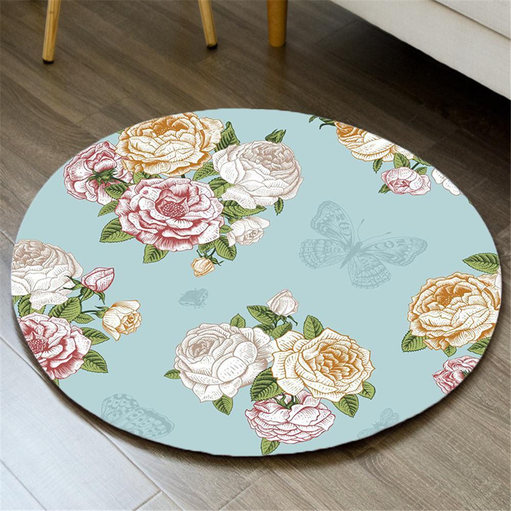 

Защитный напольный коврик, скандинавский коврик для спальни, дверной коврик, 3D коврики с бабочкой, музыкальными нотами, фланелевый ковер, коврик для ванной комнаты, противоскользящие 40cm