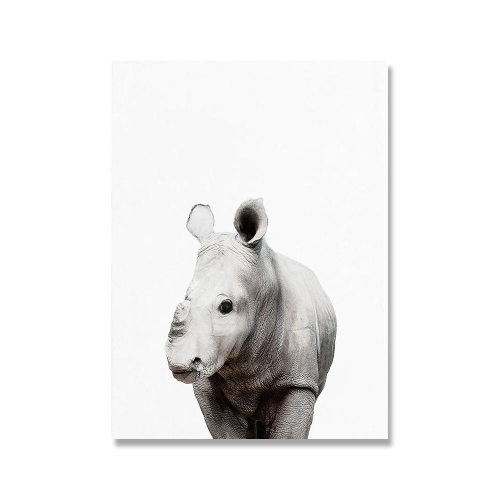 Giraffe Panda Elefant Leinwand Poster für Kinderzimmer Wand Kunst Bild Druck Tier Leinwand Malerei Nordic Kid Baby Schlafzimmer Kunst