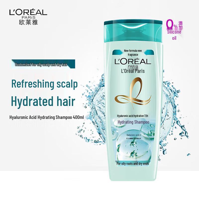 L'Oréal Hyaluronic Acid Hydrating Silicone-Free Shampoo 400ml