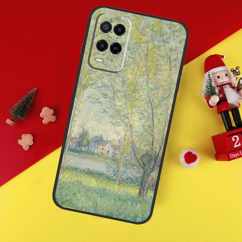 Claude Monet Cool Case For Oppo A80 A60 A40 A15 A16 A17 A57 A94 A74 A54 A76 A96 A18 A38 A58 A78 A98 A6 A5 Pro