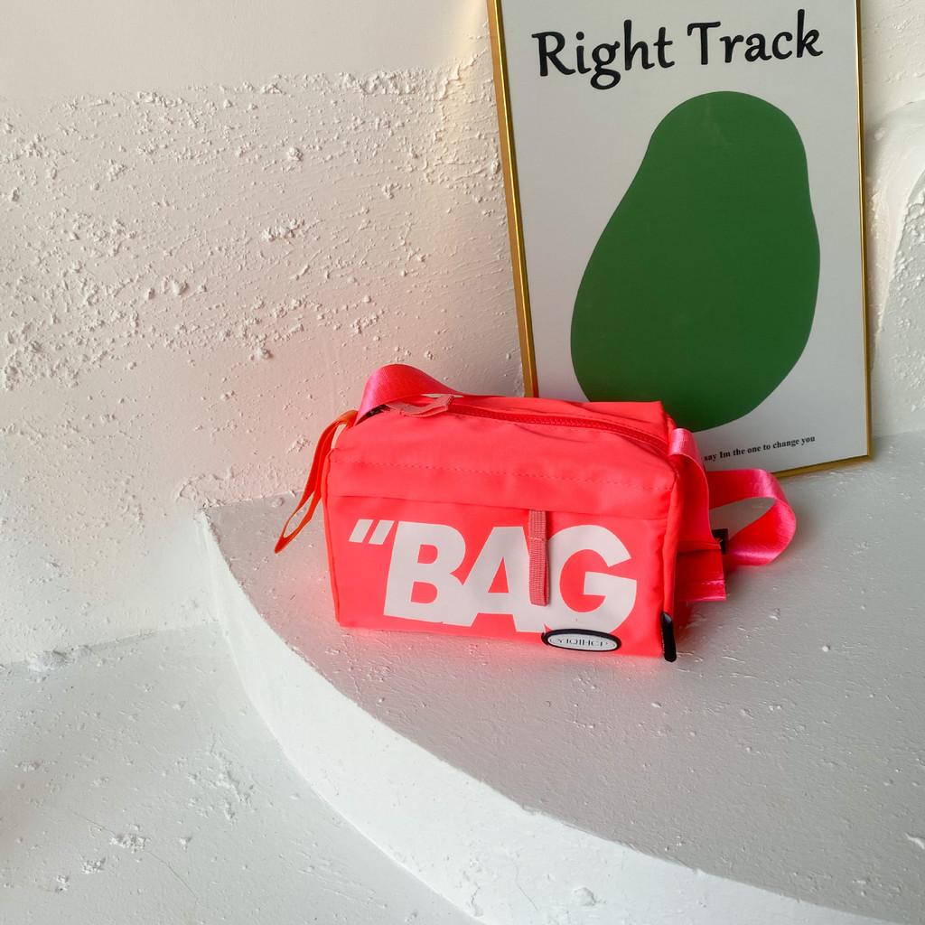 Модная универсальная детская сумка кроссбоди Стильная мужская наплечная сумка для активного отдыха розовый