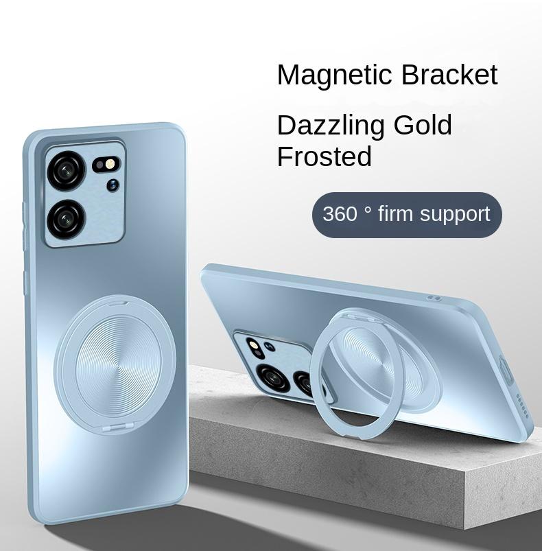 Für Xiaomi Mi 13T Pro Hülle Hart Matt Mit Ring Magnetische Schutzhülle Rückseite Hülle Für Xiaomi Mi 13 13Pro Mi13T Telefon Shell
