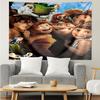 The-Croods Druck Wandteppich, Hintergrund, Einfache Montage, Ideal für Schlafzimmer, Büro & Wohnzimmer, mit Ästhetischer Wanddekoration.