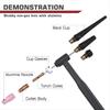 BHBL 71pcs TIG Welding Torch Accessories Kit Alumina Nozzle Collets Body Stubby Lens 12 Glass Cup Consumables Kit