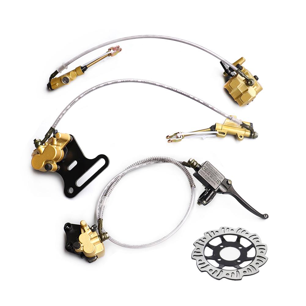 Motorcycle Front /Rear Hydraulic Disc Brake Kit For Most 50cc-125cc Motocross Pit Dirt Bike BBR TTR CRF 50 XR Apollo Motorbike