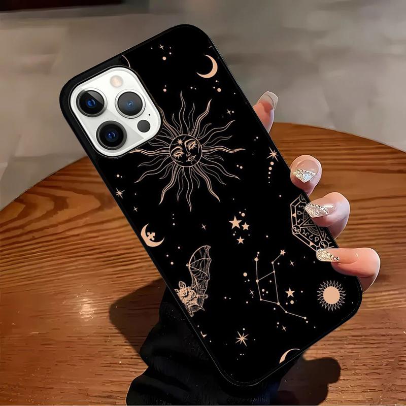 Suns Moons Clouds Astrological Phone Case For iPhone 17 Air 16 15 14 13 12 11 Pro Max Max Plus Bumper Case Cover