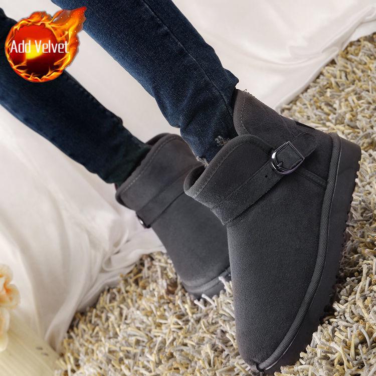 

Модные женские плоские зимние ботинки с круглым носком Модный тренд 2025 Удобные и элегантные утепленные Новинка Высокое качество Женская обувь 40
