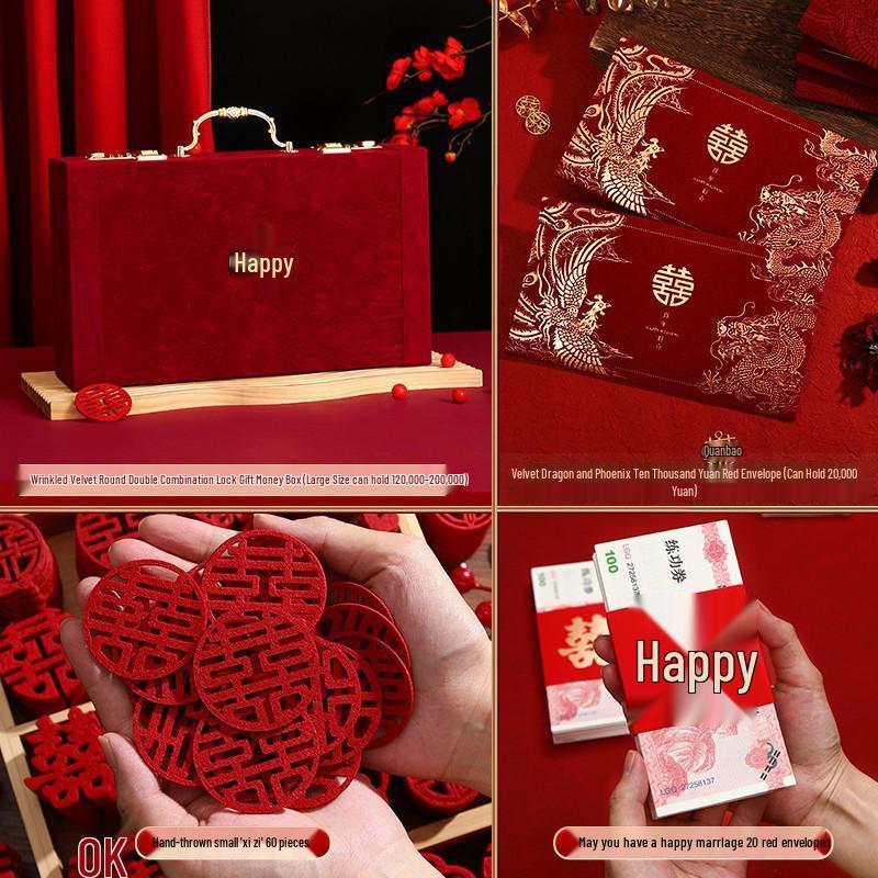High-End Engagement Cash Gift Box with Combo Lock