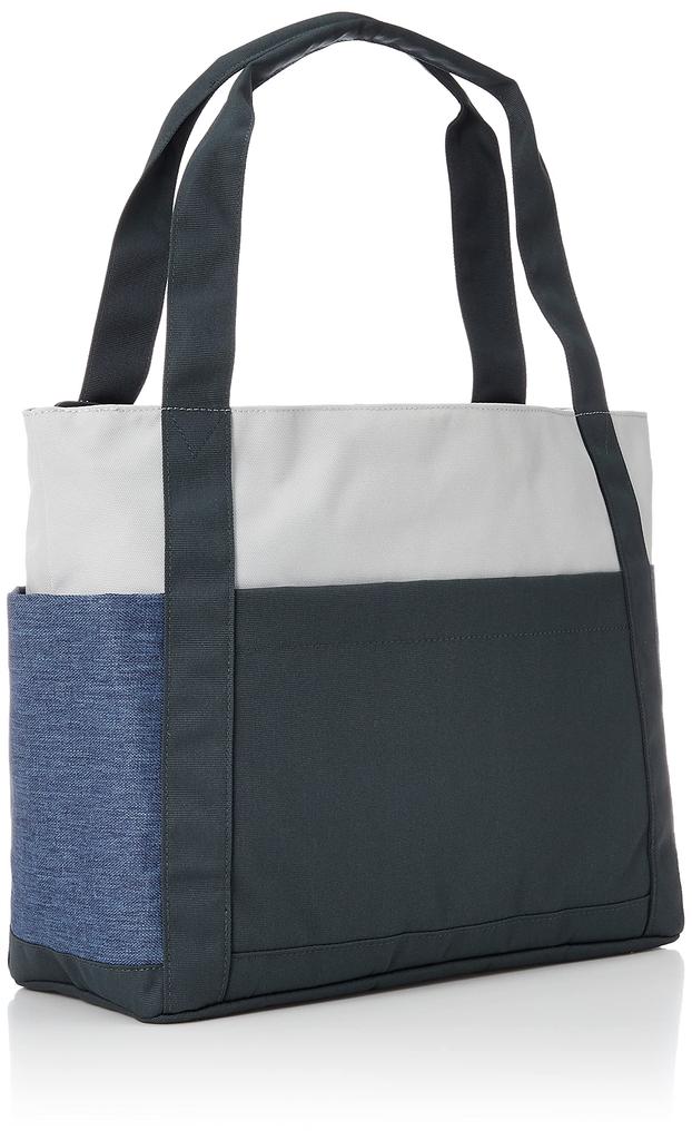 moz Tote Large Simple and Gray x Navy ZZEI-26 Bag, Lightweight, Capacity, Business, Commuting, Design, Women's Men's,