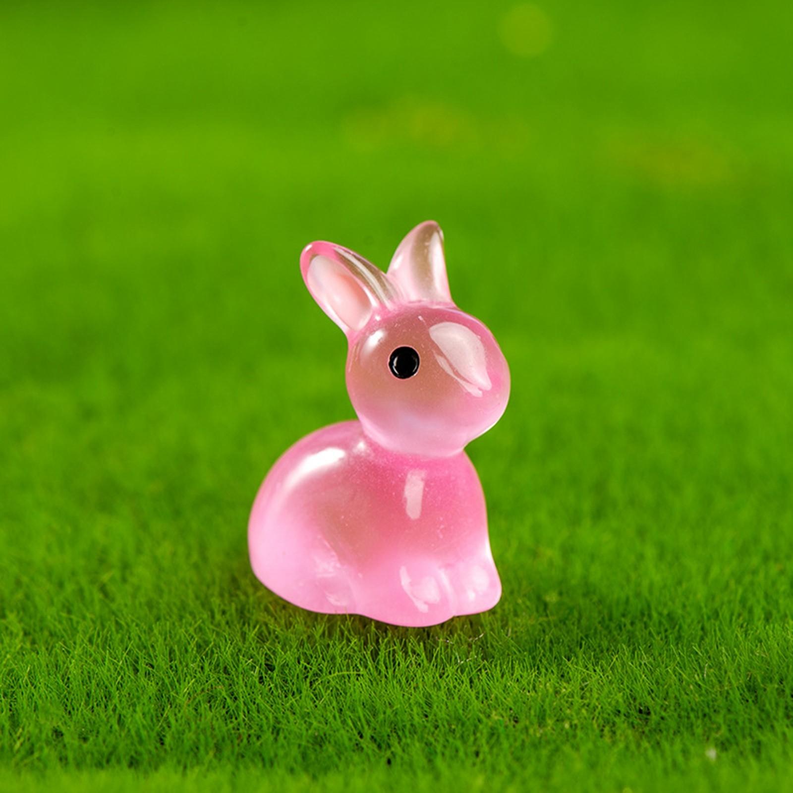 

Украшение из смолы «Светящийся кролик» One Size розовый