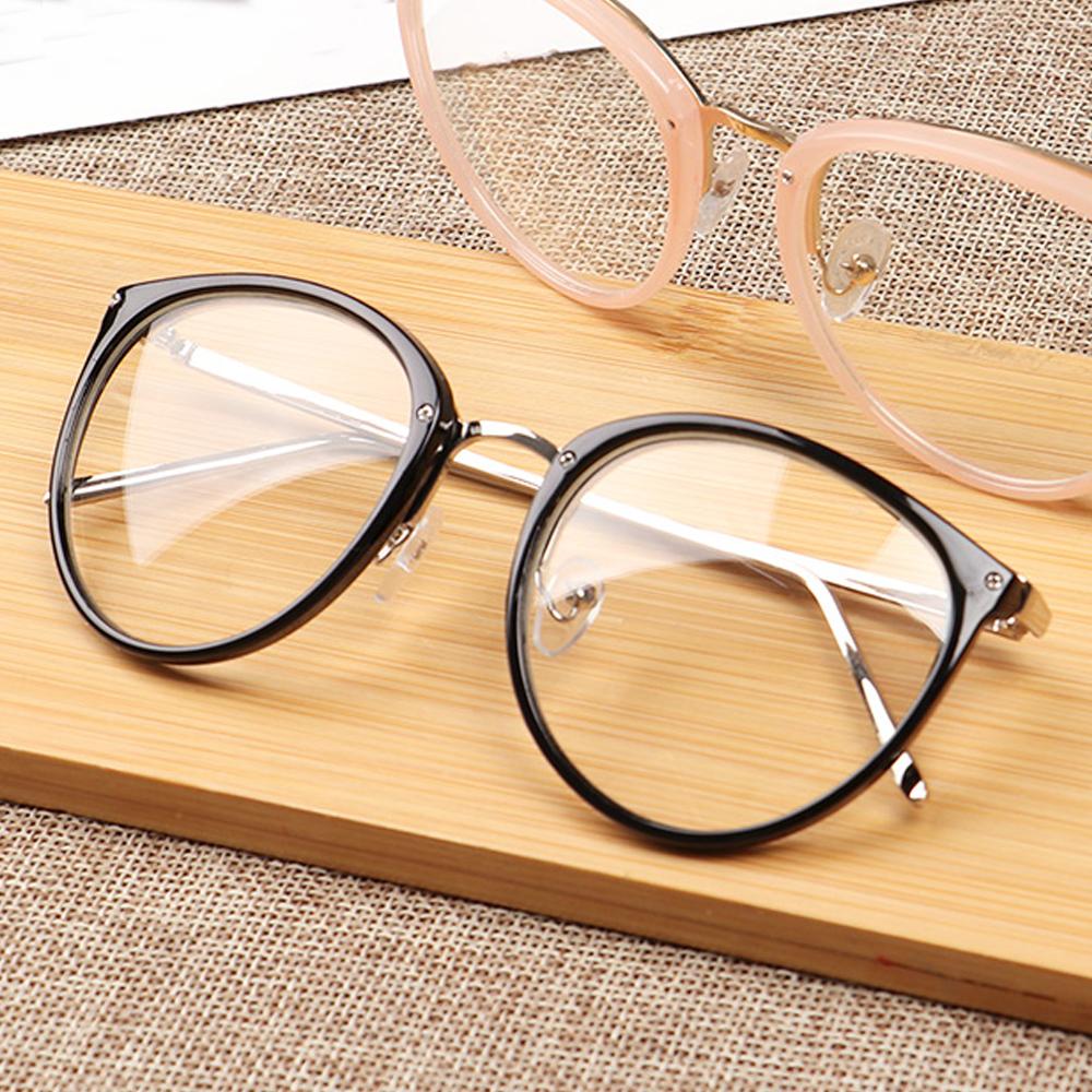 1PC Classic Retro Optical Glasses Fashion Transparent Lens Women Men Eyewear Metal Frames Spectacles Clear Lenses