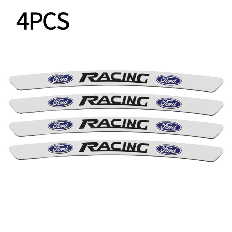 

4/8pc Aluminum Car Badge Wheel Hub Rims Stickers Auto Decoration Accessories For Ford Mustang Focus 2 3 4 Mondeo Fiesta Ecosport