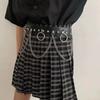 Hip Hop Trend Waist Belt Punk Wide Chain Heavy Duty Grunge Chain Modern Waistband Waist Chain Studded Belt