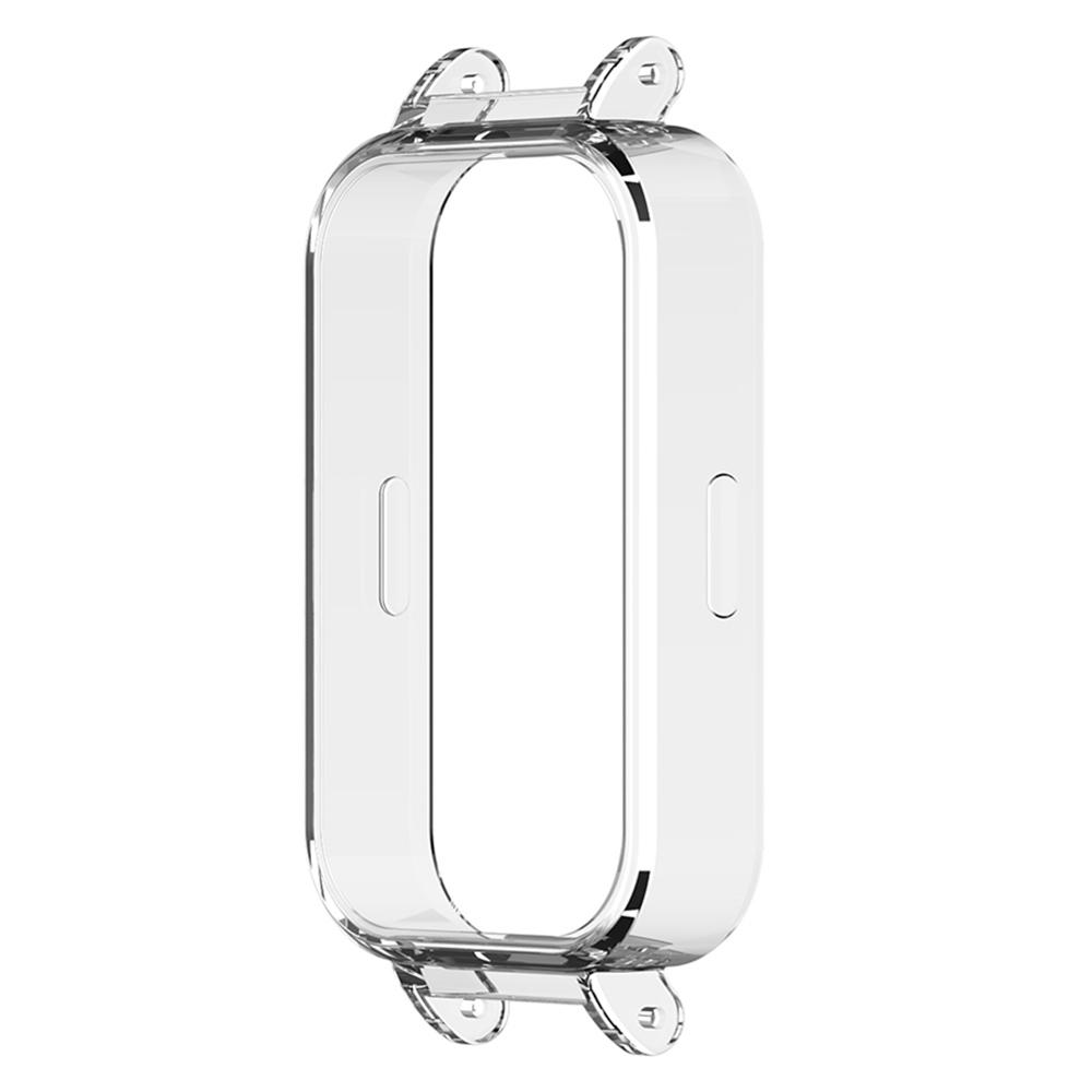 

For Xiaomi Redmi Band 3/Smart Band 9 Active Watch Frame Watch Strap PC Cover with 12mm Inner Adapter Connector Transparent
