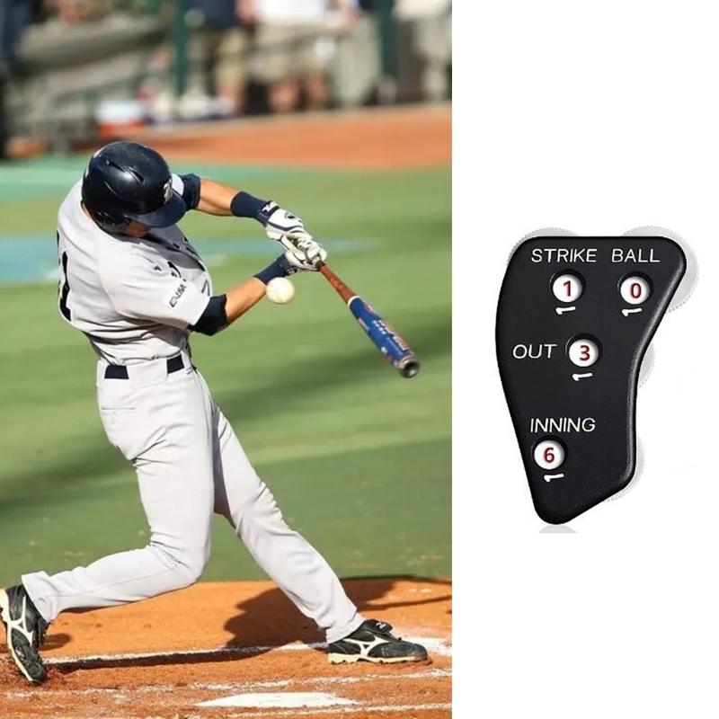 Indicador de Árbitro Béisbol Clickers de Mano Contador de Juego de Béisbol y Sóftbol 4 Ruedas Clickers de Árbitro de Béisbol Fácil de Usar