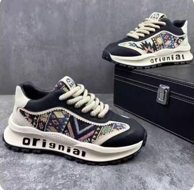 Retro Light Luxury Trendy Thick-soled Non-slip, Light and Comfortable Dad Shoes Trendy Sports and Leisure Shoes