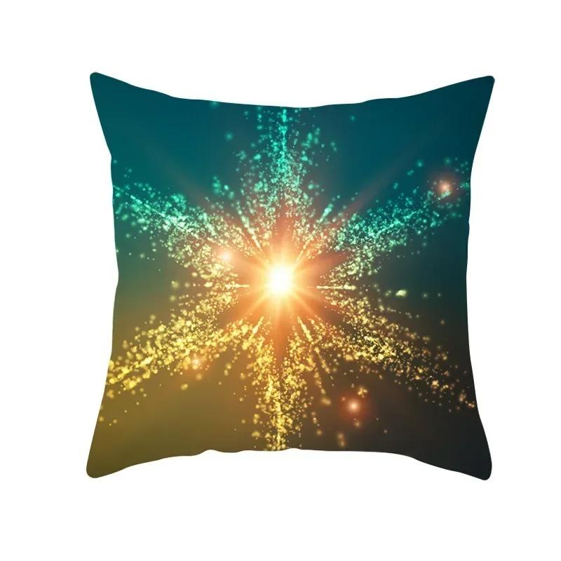 Home Decor Sparkling Starburst Pattern Throw Pillow Covers Pattern Cushion Cover Suitable For Sofa Bedroom Car Pillow Cover