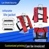 Tragbare aufblasbare Schwimmweste mit hohem Auftrieb für Erwachsene – Ideal für Meeresangeln, Schwimmen und Wasserrettung