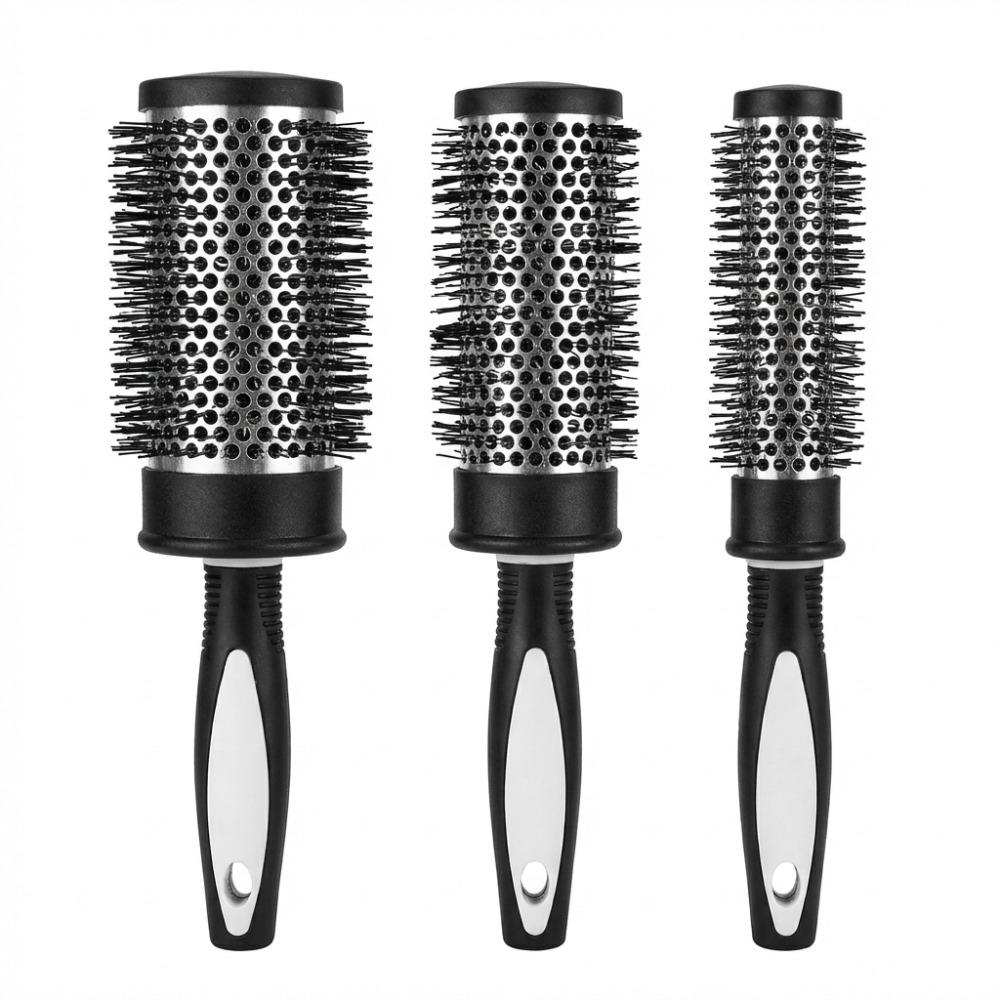 Round Brush Set Blow Drying Curling Ceramic Ion Thermal Barrel Brush Aluminum Barrel Rollers Anti Static Styling Accessories