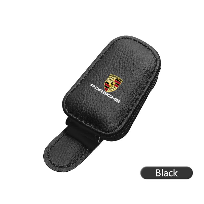 Auto Interieur Bril Clip Zonneklep Opbergbeugel Auto Accessoires Voor Porsche Cayenne Panamera Macan 911 718 918 Taycan Boxster