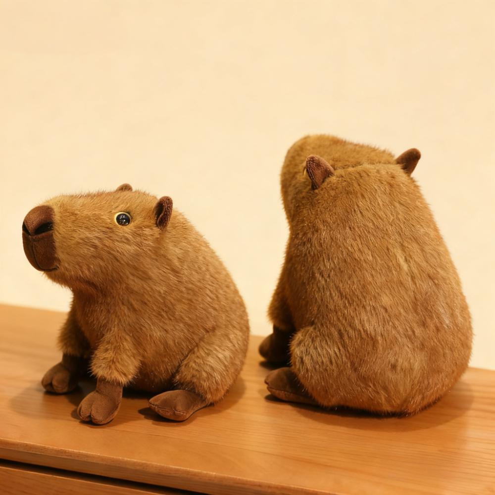 Realistic Capybara Plush Stuffed Animal Toy for Boys Girls Kid Companion Doll Desk Decoration Cute Soft Kawaii Gift Present Idea