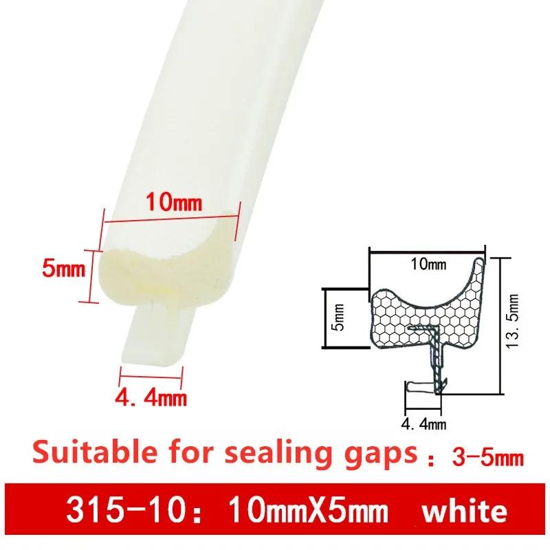 PU Foam Sound Proof Weather Draught Excluder Seal Door Window Gap Insulation V Type Strips for 8  Sizes to Choose