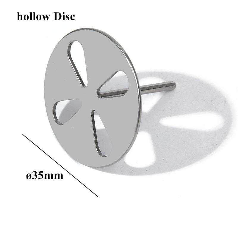 1PC Stainless Steel  3/32" Round Metal Disk Nail Drill Bits Accessories 15mm, 20mm,25mm,35mm