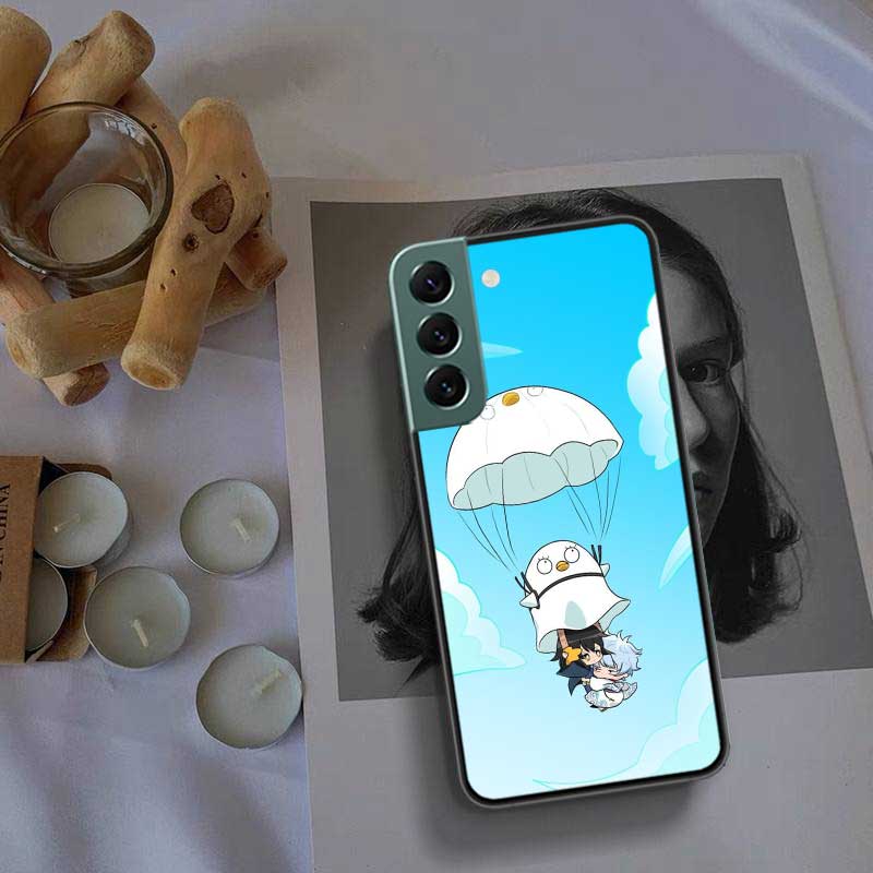 Anime Gintama Mr. Raindrop Phone Case For Samsung Galaxy S22 S25 Ultra S21 S10 Plus S26 Edge S20 S23 S24 FE Cover Silicone S
