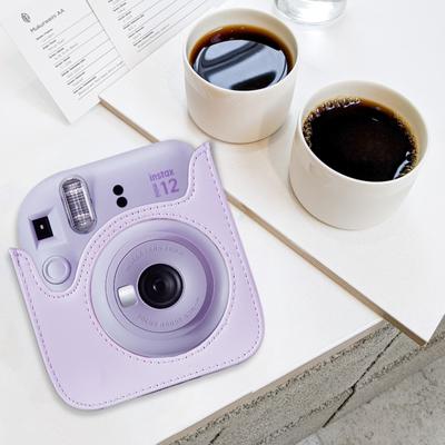 Étui de Protection pour Appareil Photo Instantané Sac de Rangement pour Appareil Photo en Cuir PU avec Bandoulière Amovible Réglable Remplacement pour