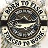 Fishing Slogan Metal Wall Art Retro Round Iron Tin Sign Vintage Home Decor