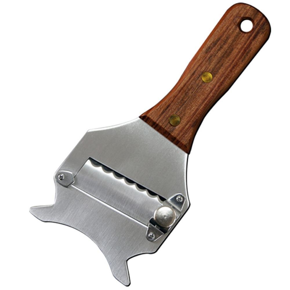 Multifunctional Chocolate Shaver Wooden Handle Truffle Planer Butter Shaver Chocolate Block