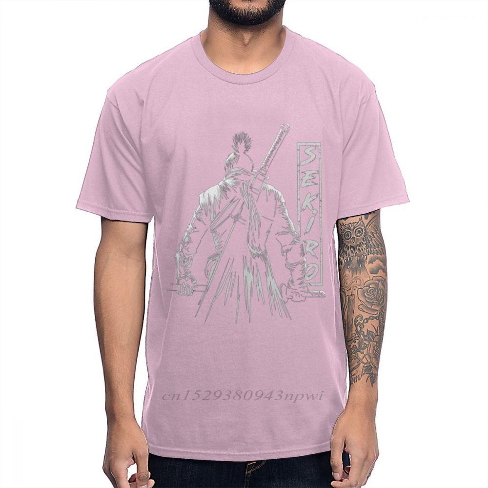 PS4 Game SEKIRO T Shirt Shadows Die Twice The Onearmed Wolf Tee Shirt For Male Retro Homme Tee Shirt 100 Cotton