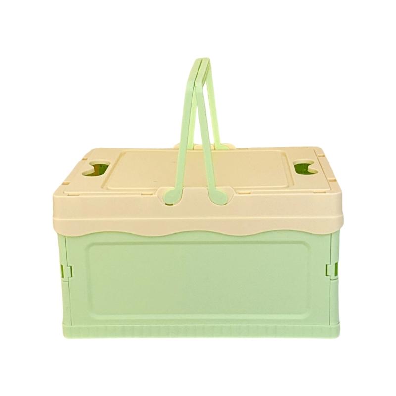 Waterproof Folding Container with Lid for Camping Home Use Outdoor Gear Storage Organiser for Small Spaces