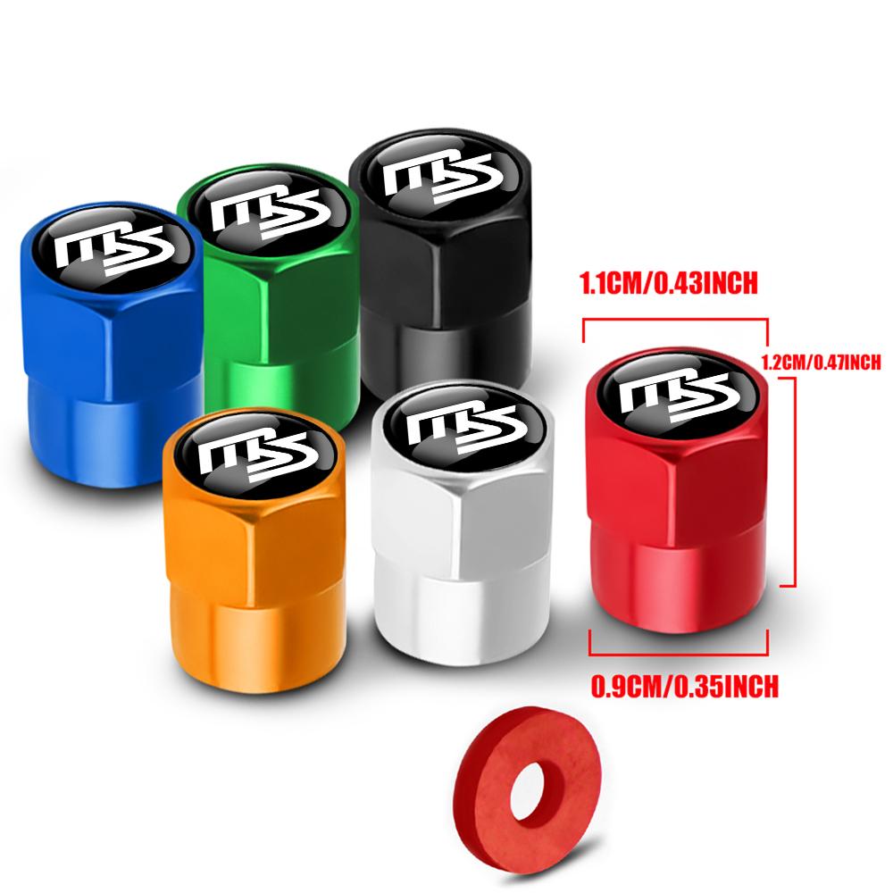 Car Wheel Tire Valve Caps Tyre Stem Caps Bolt-In For Mazda MS 2 3 5 6 CX5 CX9 CX7 CX4 CX3 CX30 MX5 MX3 BK Skyactiv h4