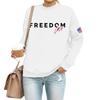 Women's Casual Fashion Round Neck Long Sleeve  Printed Sweatshirt