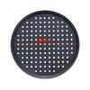 LMETJMA Pizza Pan With Holes Carbon Steel Perforated Non-Stick Pizza Tray for Oven Pizza Crisper Pan Dishwasher Safe JT139