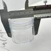 Transparent Plastic Mini Cosmetic Jars for Nail Art & Ornament Storage