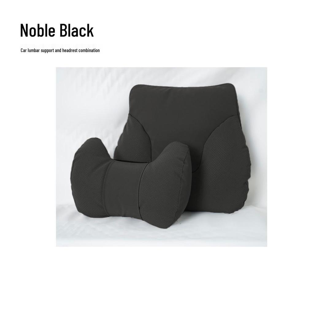 Cute S-Class Car Headrest and Lumbar Support Pillow for Comfort